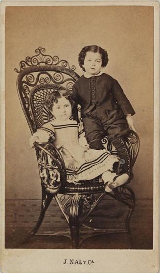 (Retrato de un niño y una niña)