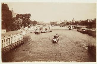 Paris. Panorama de la Seine, vue prise du Pont Royal