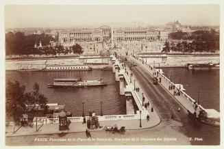 Paris. Panorama de la Place de la Concorde. Vue prise de la Chambre des Députés