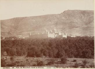 Escorial. Vista del Monasterio desde la Estación