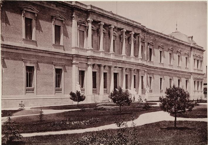 Madrid. Biblioteca y Museos Nacionales, fachada oriental