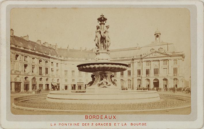 Bordeaux. La fontaine des 3 graces et la Bourse