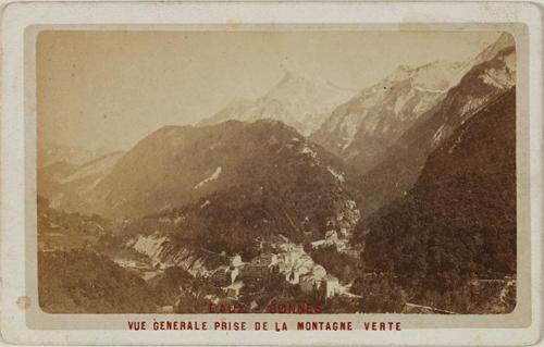 Eaux-Bonnes. Vue générale prise de la Montagne Verte