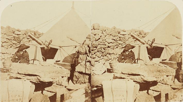 Tent scene on mout Gajara, 8903 feet high