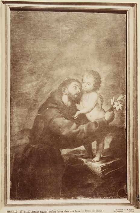 Murillo. St. Antoine tenant l´enfant Jésus dans ses bras (au Musée de Séville)