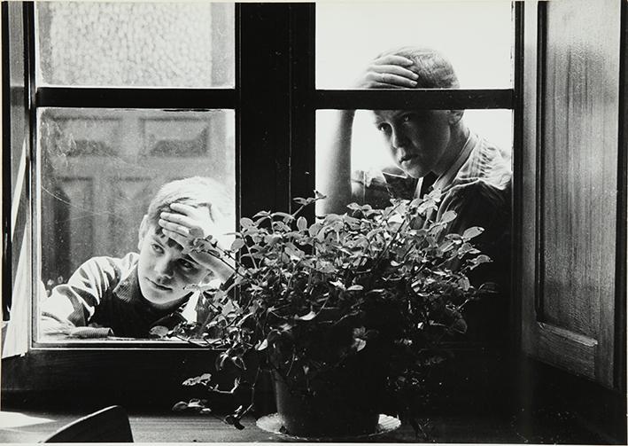 Chicos en la ventana