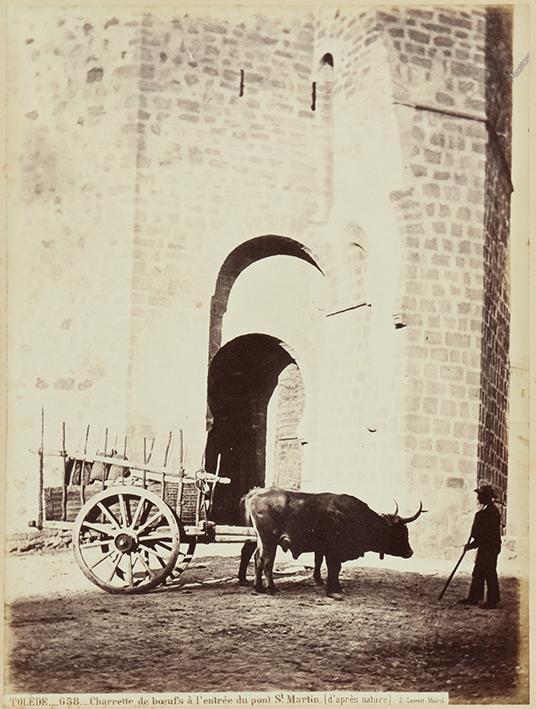 Tolède. Carrette de boeufs à l’entrée du pont Saint Martin. (d’après nature)