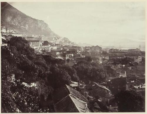 Gibraltar, looking towards the African coast