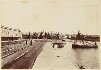 Puerto de Barcelona. Muelle de Pescadores. Mayo de 1888