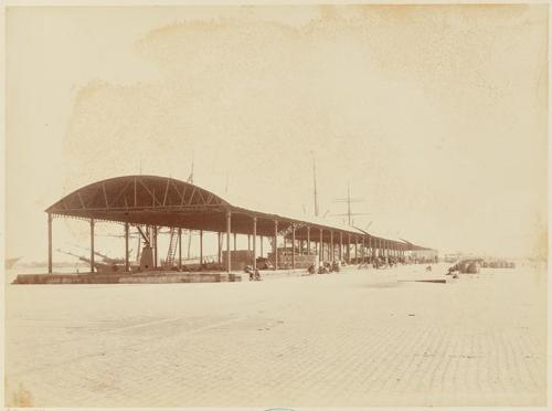 Puerto de Barcelona. Muelle de Barcelona. Mayo de 1888