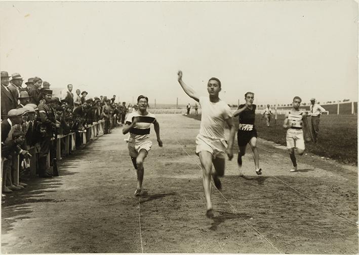 Final 100 mt. Campeonato de Castilla. 1927