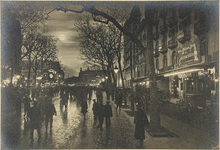 Barcelona de noche. Rambla de Canaletas