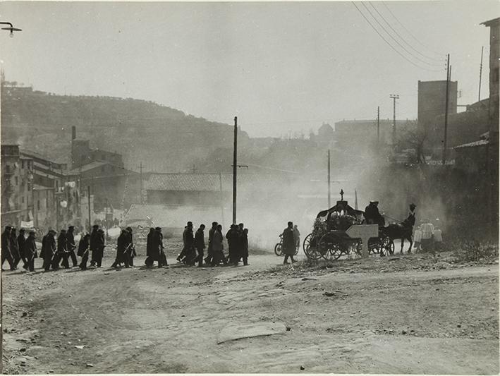 (Cortejo fúnebre. Imagen de una película)